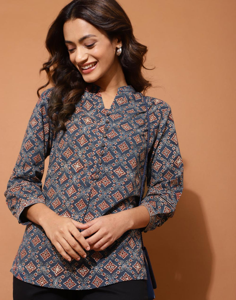 Women Tunics Blue