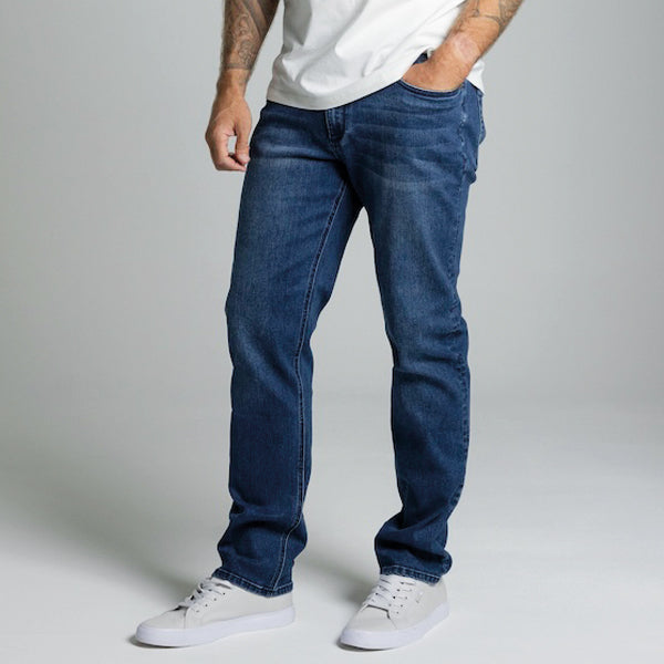 MENS DENIM JEAN FIT MEDIUM BLUE