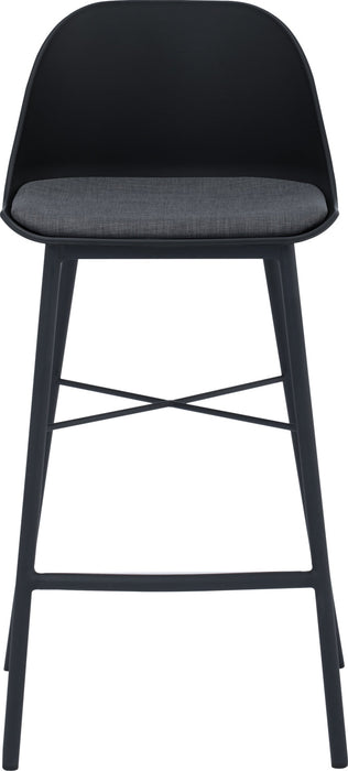 LAXMI COUNTER CHAIR BLACK WHITE/ GREY