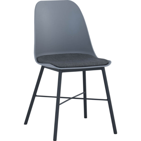 HINLIM LAXMI DINING CHAIR BLACK GREY