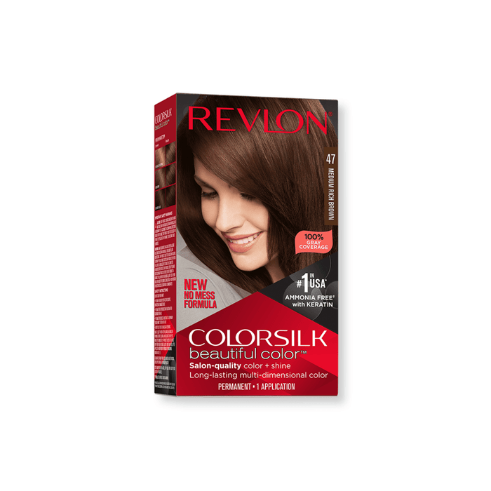 REVLON COLOURSILK COLOR 47 MEDIUM RICH BRWN