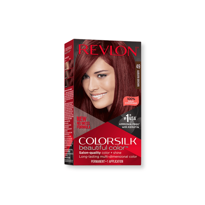 REVLON COLOURSILK COLOR 49 AUBURN BROWN