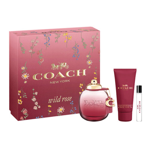 COACH WILD ROSE 100ML EDP SPRAY GIFT SET