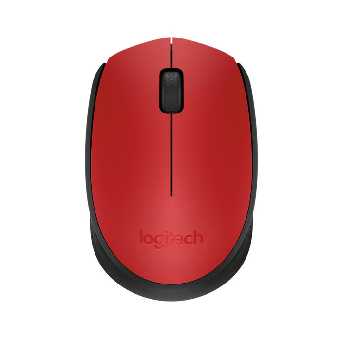 Logitech M171 Wireless Mouse, Red (MC6306)