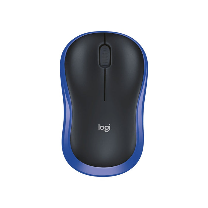 Logitech M185 Wireless Mouse, Blue (MC6326)