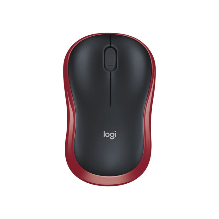 Logitech M185 Wireless Mouse, Red (MC6327)
