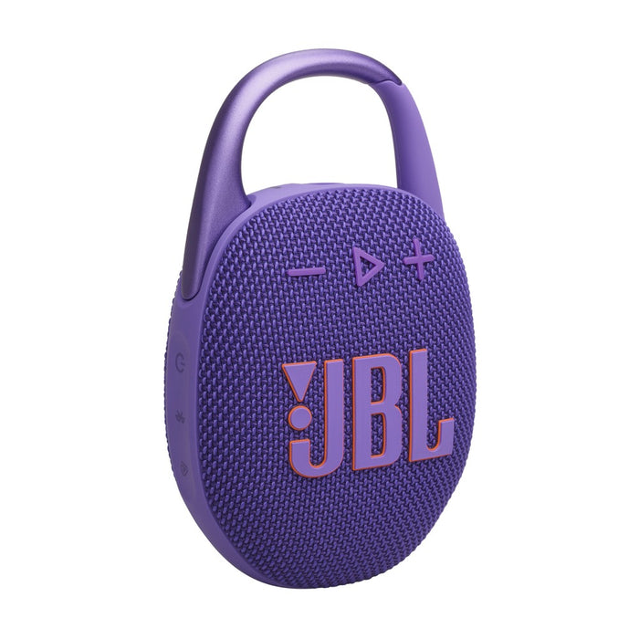 JBL Clip 5 Portable Bluetooth Speaker with Carabiner, Purple (JBLCLIP5PUR)