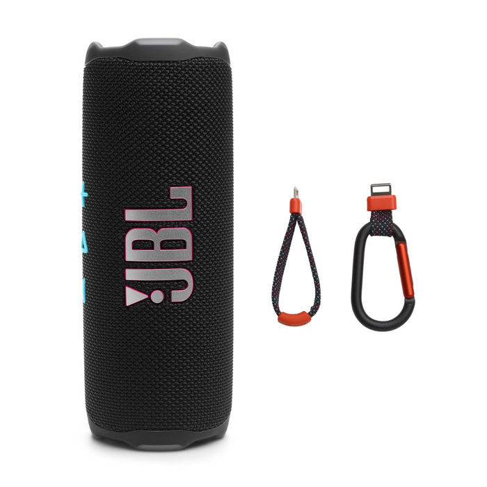 JBL Flip 7 Portable Bluetooth Speaker, Black/Orange (JBLFLIP7BLKO)