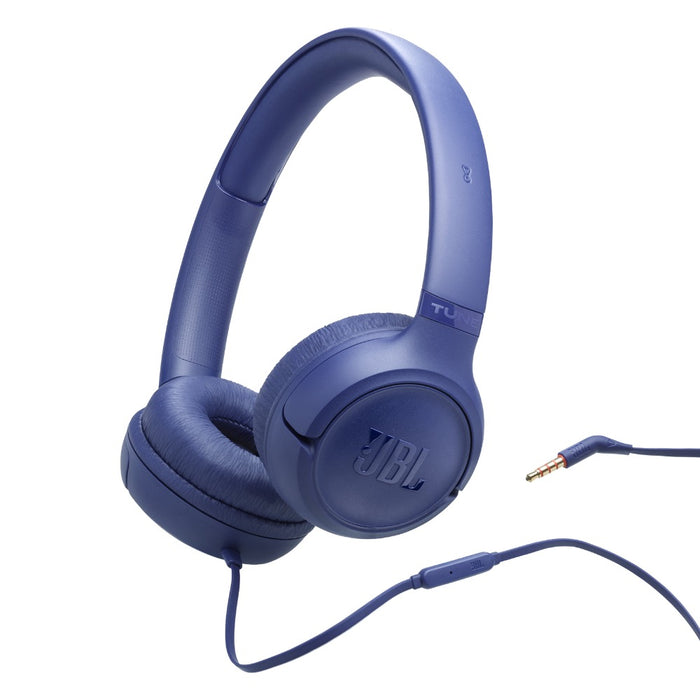JBL Tune 530 Wired Headphones, Blue (JBLT530BLU)