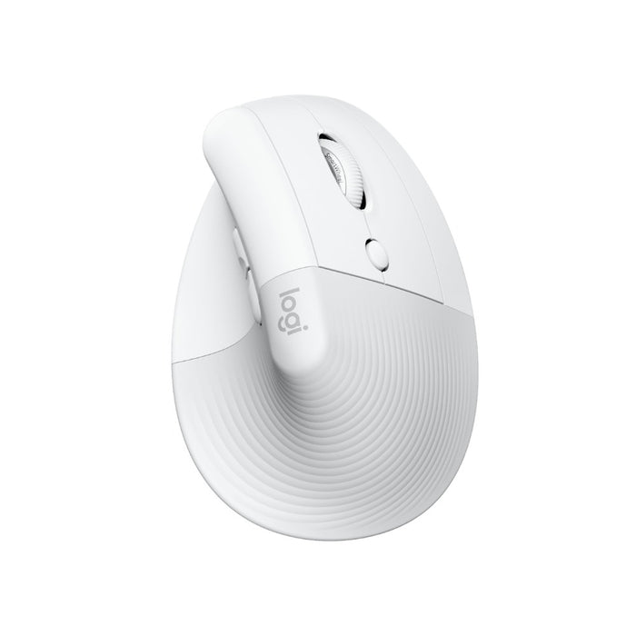 Logitech Lift Vertical Ergonomic Mouse for Mac, Pale Grey (MC6459)