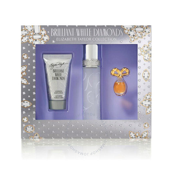 Brilliant White Diamon GiftSet (50ML ETD Spray,50ML Luxurious Body Lotion 3.7ML ParfuM Replica)